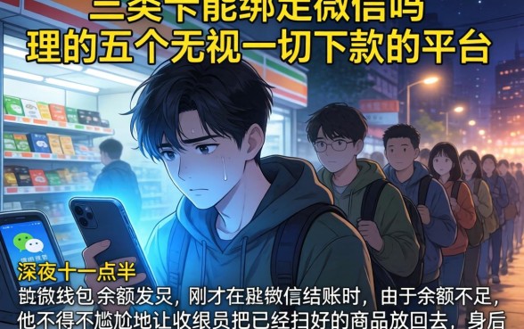 三类卡能绑定微信吗，理出五个无视一切下款的平台