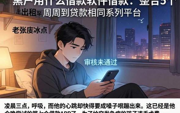 黑户用什么借款软件借款，整合5个周周到贷款相同系列的平台