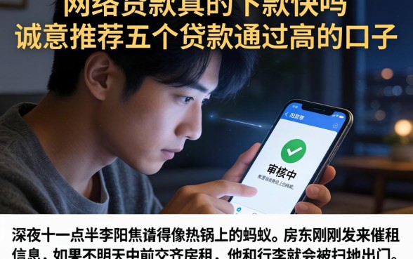 网络贷款真的下款快吗，诚意推荐五个贷款通过高的口子