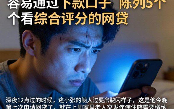 容易通过下款口子，陈列5个不看综合评分的网贷