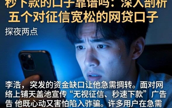 秒下款的口子靠谱吗,深入剖析五个对征信宽松的网贷口子