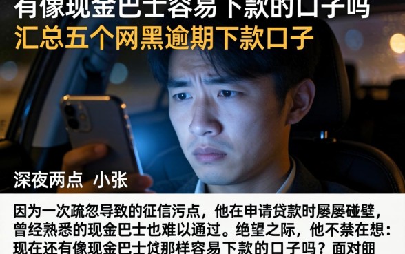 有像现金巴士容易下款的口子吗，汇总五个网黑逾期下款口子