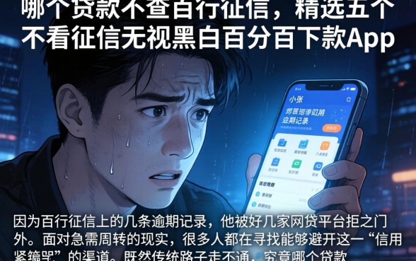 哪个贷款不查百行征信，精选五个不看征信无视黑白百分百下款app