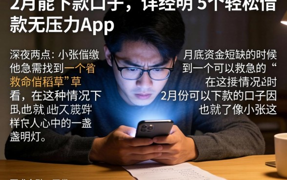 2月能下款的口子，详尽说明5个轻松借款无压力app