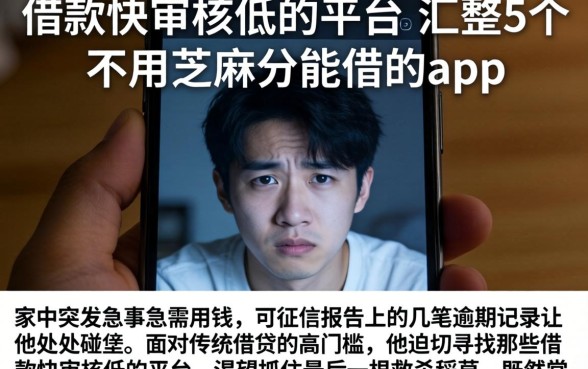 借款快审核低的平台，汇整5个不用芝麻分能借的app