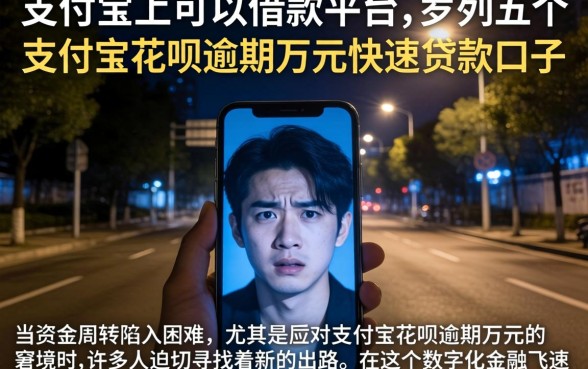 支付宝上可以借款的平台，罗列五个支付宝花呗逾期万元快速贷款口子