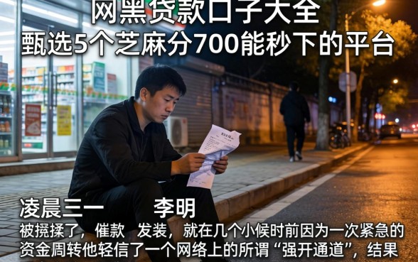 网黑贷款口子大全，甄选5个芝麻分700能秒下的平台