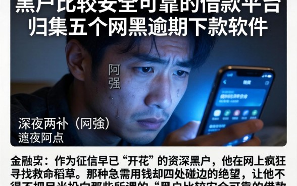 黑户比较安全可靠的借款平台，归集五个网黑逾期下款软件