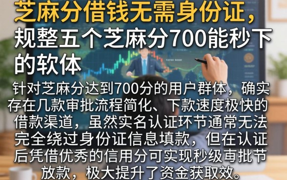 芝麻分借钱无需身份证，规整五个芝麻分700能秒下的软件