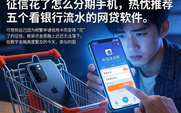 征信花了怎么分期手机，热忱推荐五个看银行流水的网贷软件