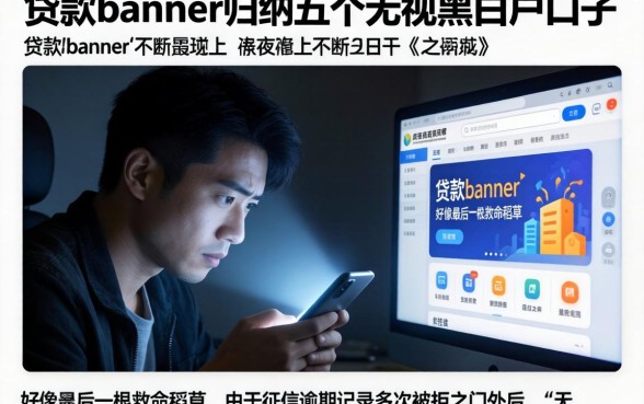 贷款banner,归纳五个无视黑白户口子