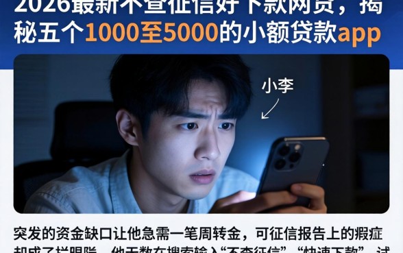 2026最新不查征信好下款网贷，揭秘五个1000至5000的小额贷款app