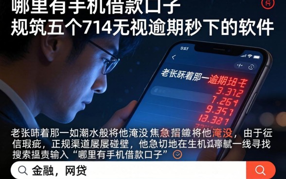 哪里有手机借款口子,规整五个714无视逾期秒下的软件
