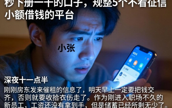秒下册一千的口子，规整5个不看征信小额借钱的平台