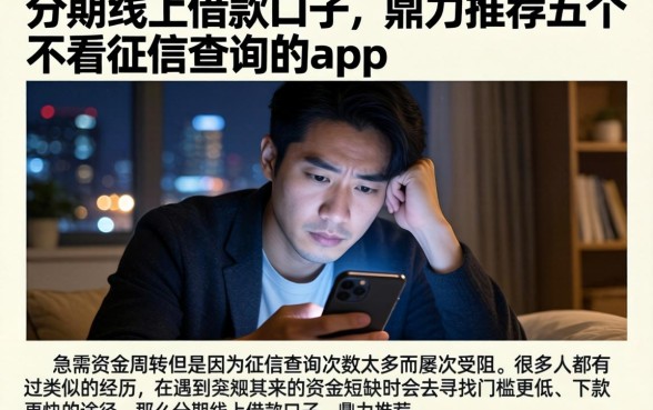 分期线上借款口子，鼎力推荐五个不看征信查询的app