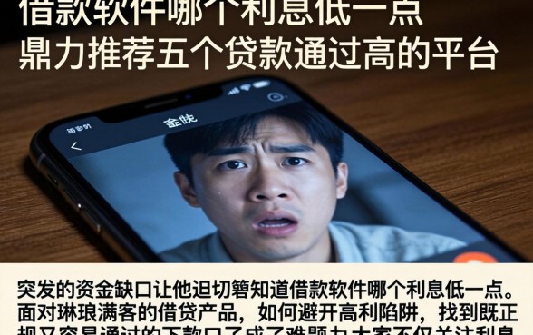 借款软件哪个利息低一点，鼎力推荐五个贷款通过高的平台