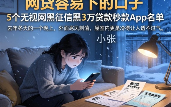 网贷容易下的口子,概括5个无视网黑征信黑3万贷款秒款app名单