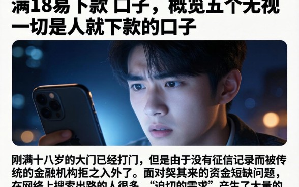 满18易下款的口子，概览五个无视一切是人就下款的口子