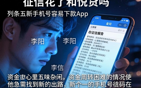 征信花了和悦贷吗，条列五个新手机号容易下款的app