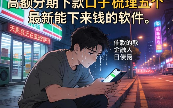 高额分期下款的口子，梳理五个最新能下来钱的软件