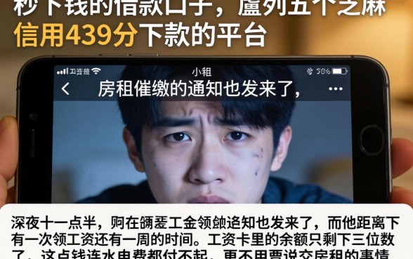 秒下钱的借款口子，胪列五个芝麻信用439分下款的平台