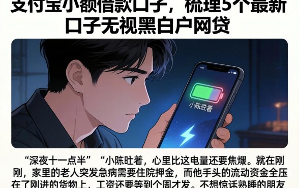 支付宝小额借款口子，梳理5个最新口子无视黑白户网贷