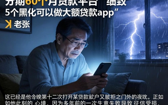 分期60个月的贷款平台，细致阐述5个黑户可以做大额贷款app