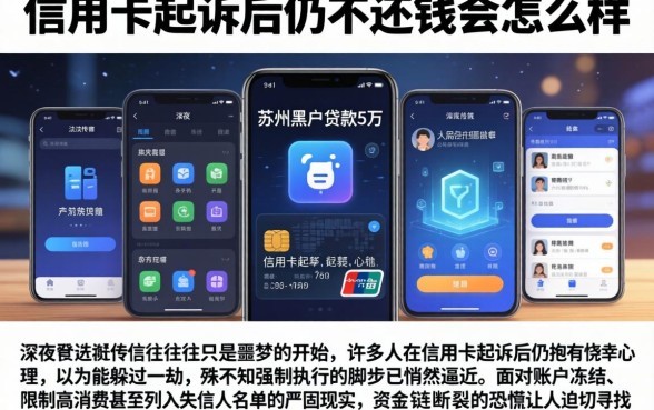 信用卡起诉后仍不还钱会怎么样，陈列五个苏州黑户贷款5万的软件