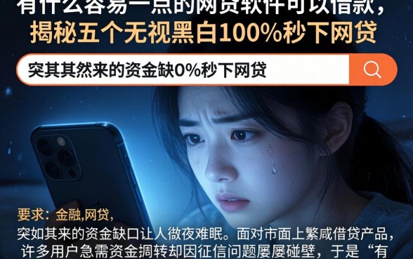 有什么容易一点的网贷软件可以借款，揭秘五个无视黑白100%秒下网贷