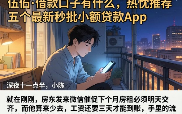 伍佰的借款口子有什么,热忱推荐五个最新秒批小额贷款app