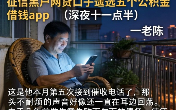 征信黑户网贷口子，遴选五个公积金借钱app