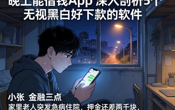 晚上能借钱的app，深入剖析5个无视黑白好下款的软件