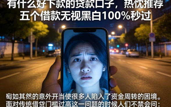 有什么好下款的贷款口子,热忱推荐五个借款无视黑白100%秒过
