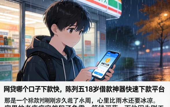 网贷哪个口子下款快，陈列五个18岁借款神器快速下款平台