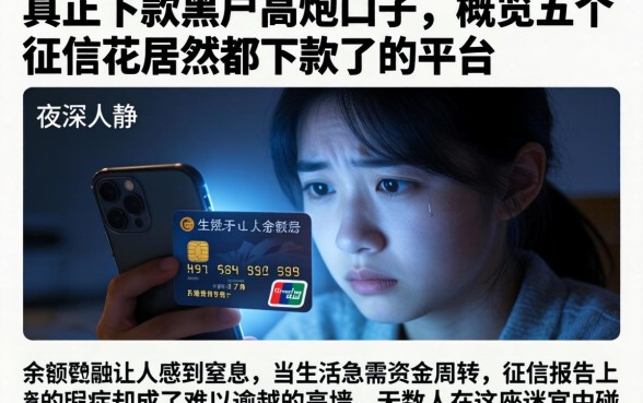 真正下款黑户高炮口子，概览五个征信花居然都下款了的平台