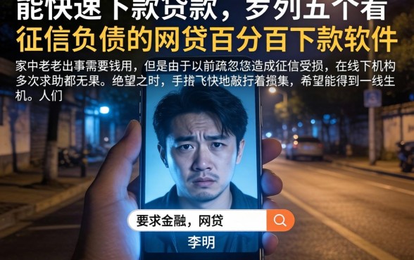 能快速下款的贷款，罗列五个不看征信负债的网贷百分百下款软件