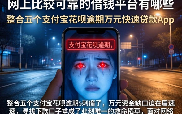 网上比较可靠的借钱平台有哪些，整合五个支付宝花呗逾期万元快速贷款app