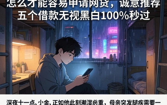 怎么才能容易申请网贷，诚意推荐五个借款无视黑白100%秒过