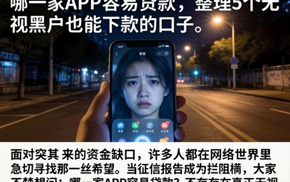 哪一家APP容易贷款，整理5个无视黑户也能下款的口子
