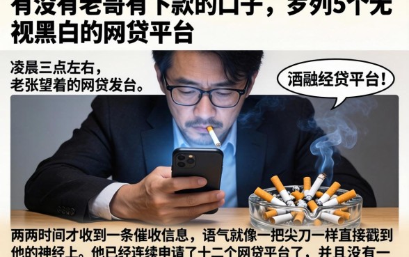 有没有老哥有下款的口子，罗列5个无视黑白的网贷平台