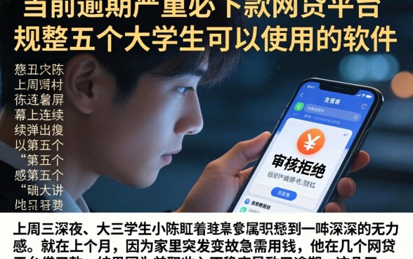 当前逾期严重必下款的网贷平台，规整五个大学生可以使用的软件