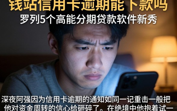 钱站信用卡逾期能下款吗,罗列5个高能分期贷款软件新秀