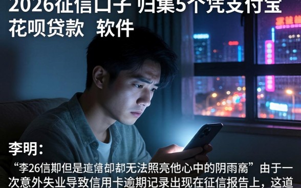 2026征信口子，归集5个凭支付宝花呗贷款的软件