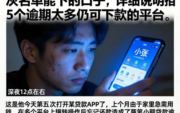 灰名单能下的口子，详尽说明5个逾期太多仍可下款的平台