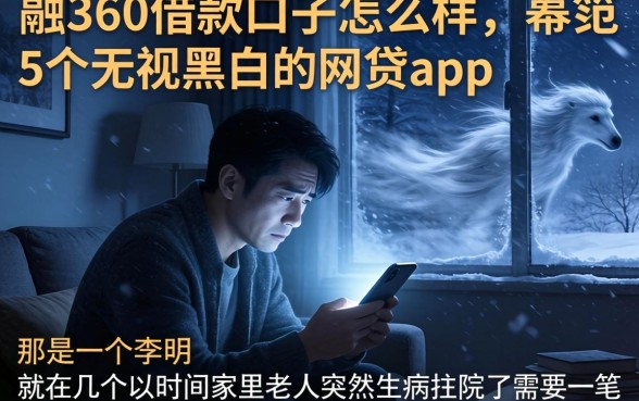 融360借款口子怎么样，规整5个无视黑白的网贷app