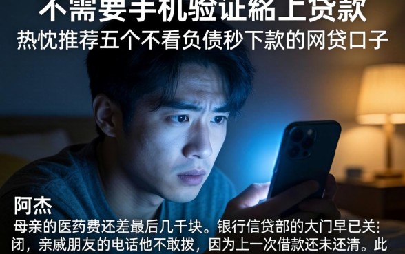 不需要手机验证的贷款，热忱推荐五个不看负债秒下款的网贷口子