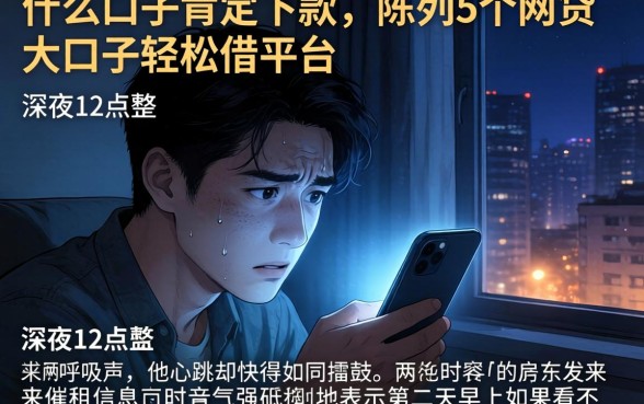 什么口子肯定下款，陈列5个网贷大口子轻松借平台