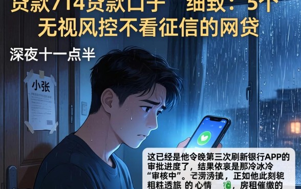 贷款714贷款口子，细致阐述5个无视风控不看征信的网贷