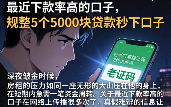 最近下款率高的口子，规整5个5000块贷款秒下口子