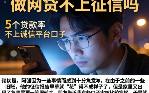 做网贷不上征信吗，细致阐述5个贷款不上诚信平台的口子